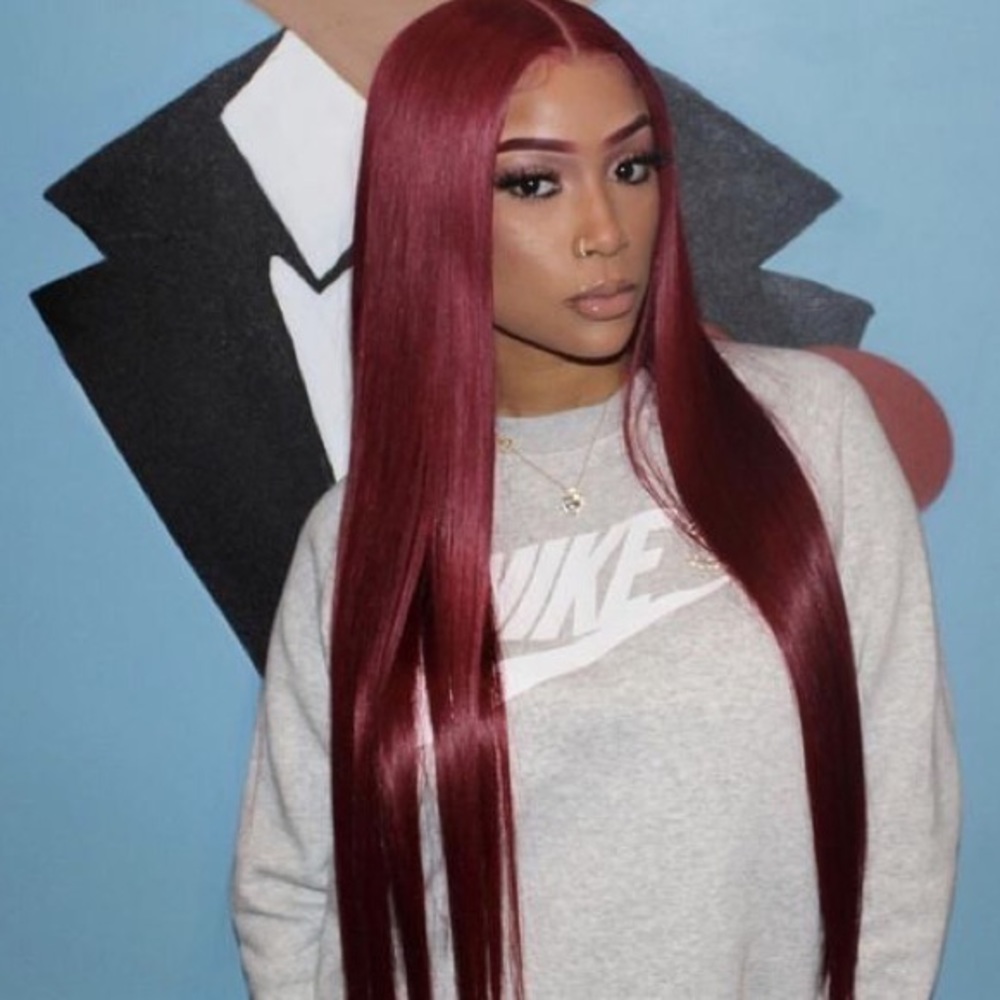4 24” (24”X4) 99J PERUVIAN HUMAN HAIR BUNDLES *NEW